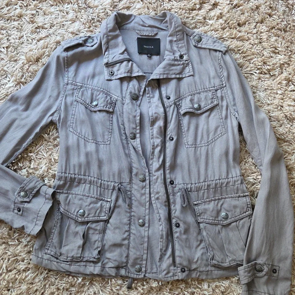 Talula Gray Utility Jacket - Picture 1 of 9